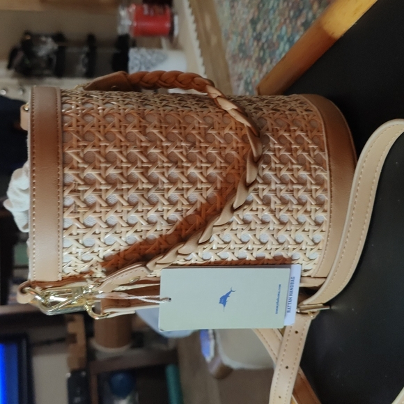Tommy Bahama Bags Bags Tommy Bahama Rattan Woven Handbag Bucket Bag